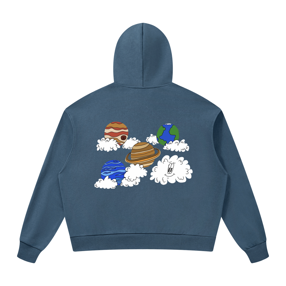 Stratus Outer Orbit Drop Shoulder Full Zip Hoodie