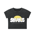 Stratus Original Skatebaording Snow Washed Crop Top