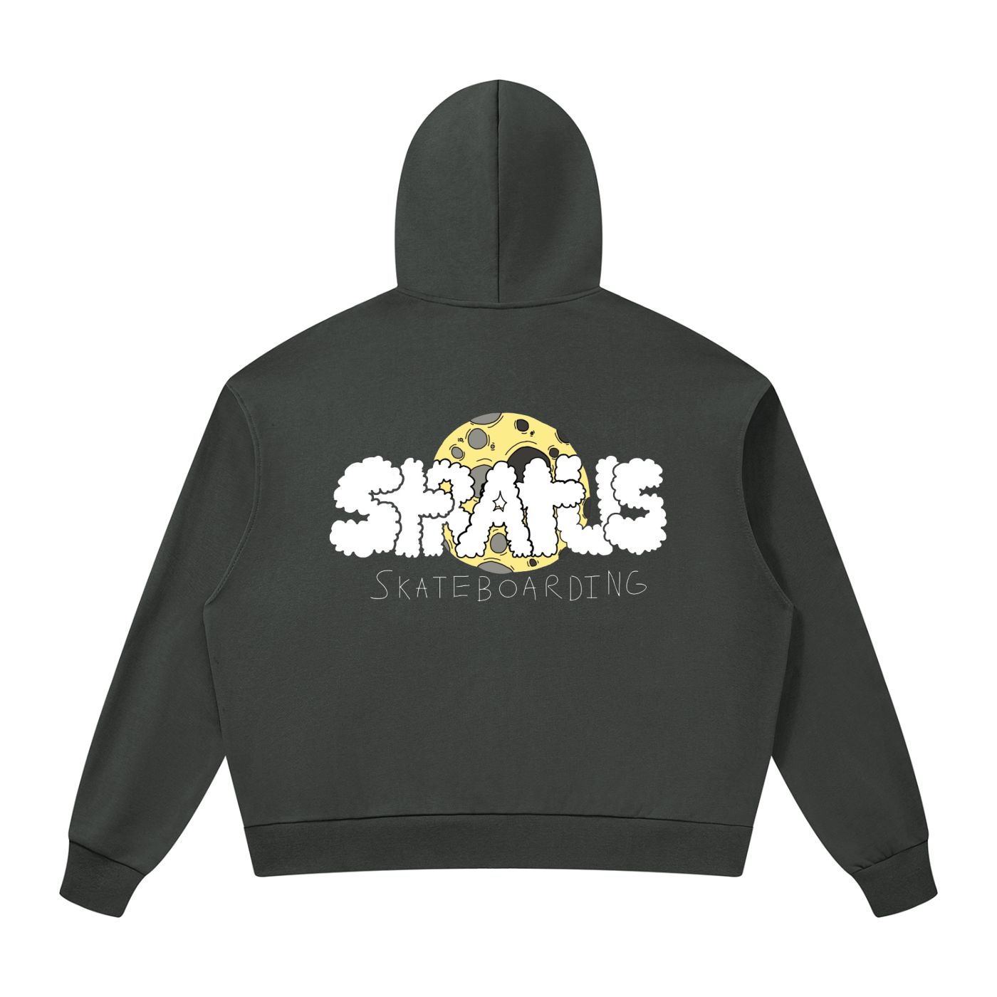 Stratus Lunar Drop Shoulder Full Zip Hoodie