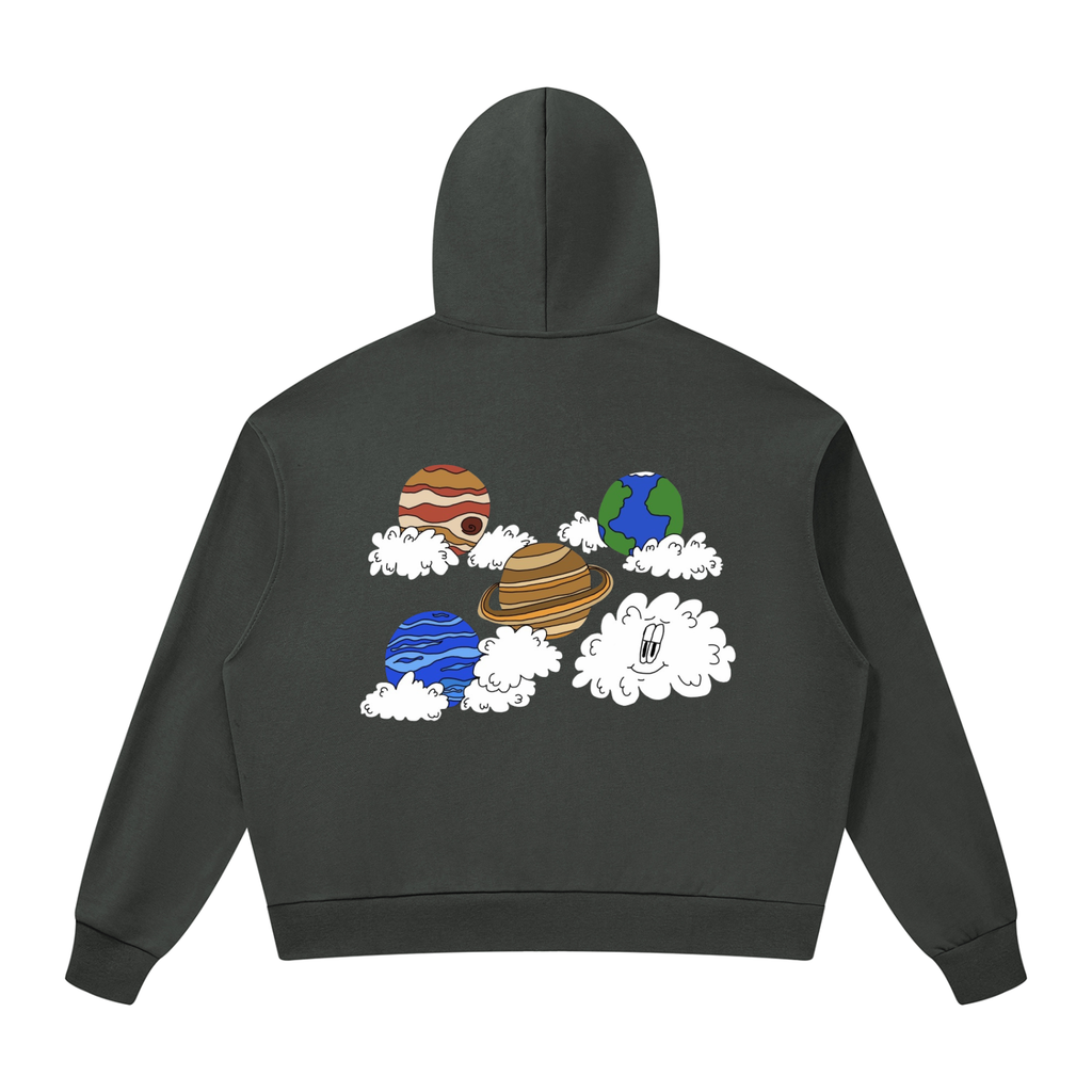 Stratus Outer Orbit Drop Shoulder Full Zip Hoodie