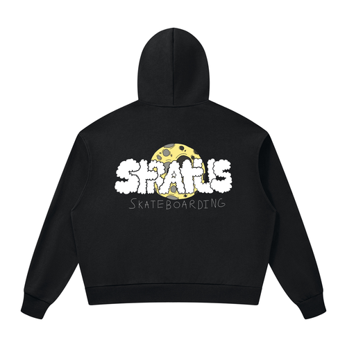 Stratus Lunar Drop Shoulder Full Zip Hoodie