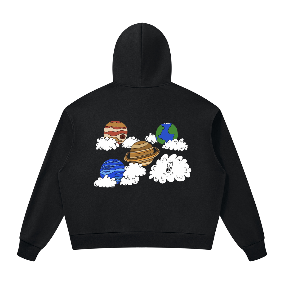 Stratus Outer Orbit Drop Shoulder Full Zip Hoodie
