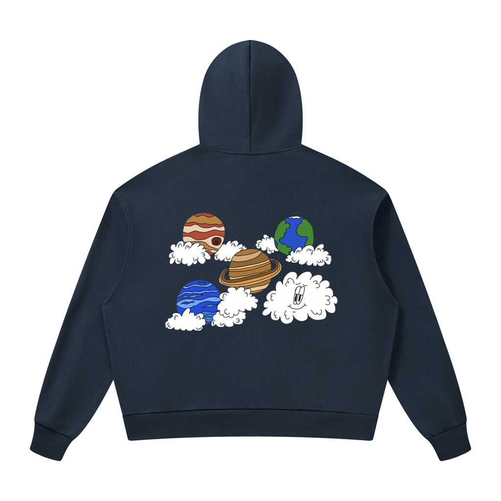 Stratus Outer Orbit Drop Shoulder Full Zip Hoodie
